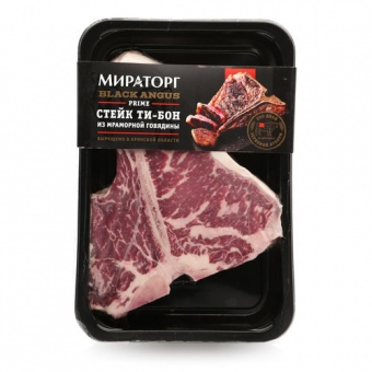 Стейк “Ти-Бон” на кости (CHOICE) говяжий охлажденный