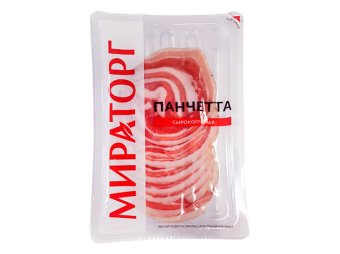 Панчетта сырокопоченая нарезка охл. Мираторг