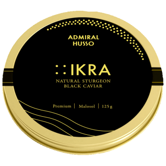 Икра зернистая осетровых рыб Premium с консервантом 125 гр.