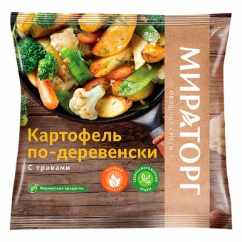 Картофель по-деревенски с травами Мираторг