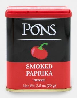 Паприка сладкая молотая копченая т.м. " PONS"